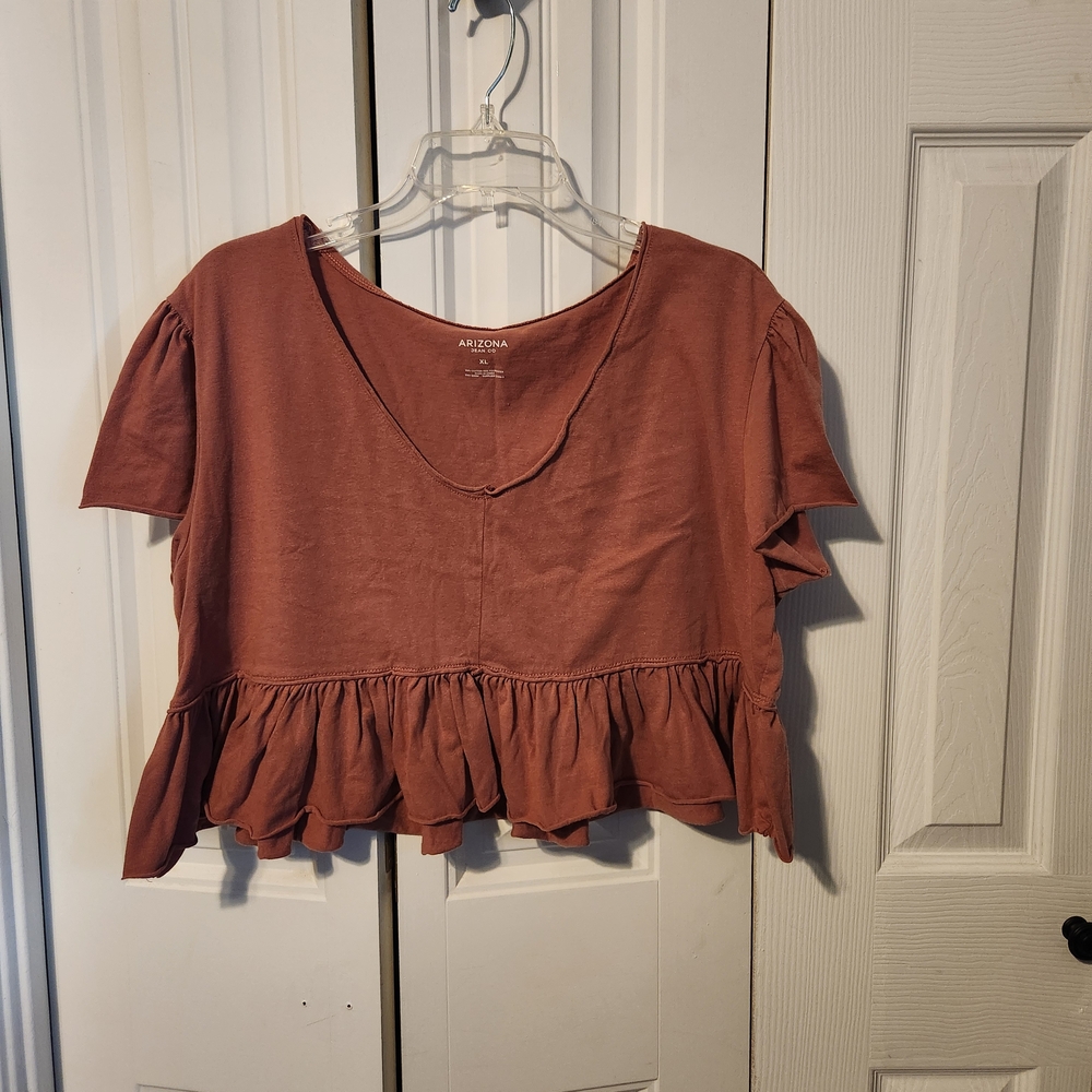 Arizona Jean Company Women's Crop Top - Rust